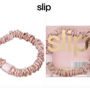 Slip Pure Silk Skinny Scrunchie- Pink